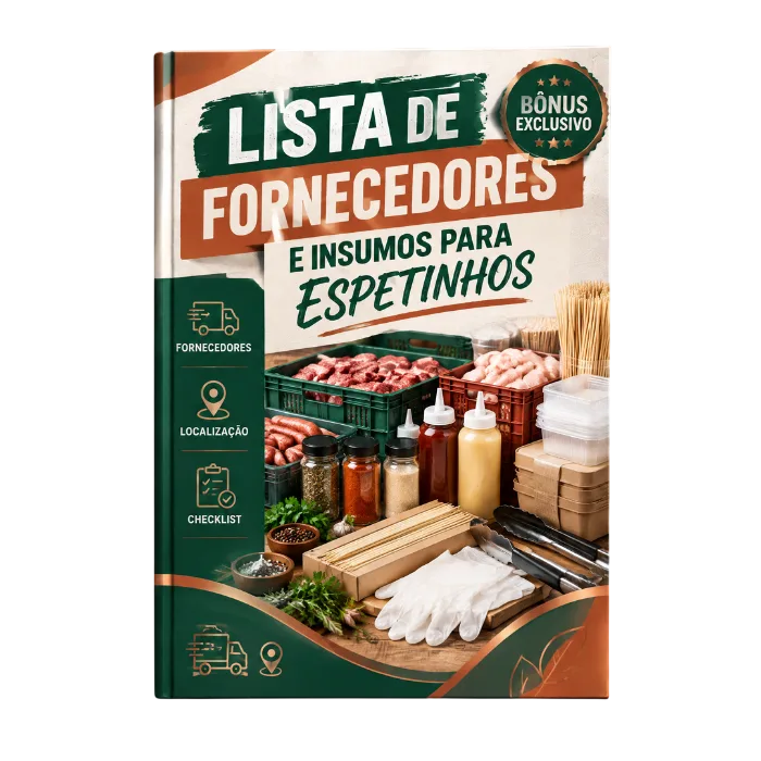 Bônus 4: Lista de Fornecedores e Insumos para Espetinhos